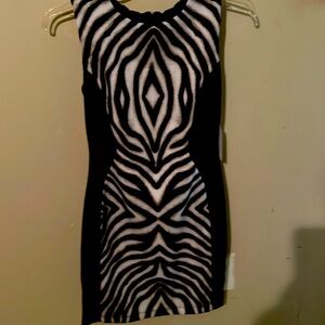 BISOU BISOU BLACK & TAN dress NWT